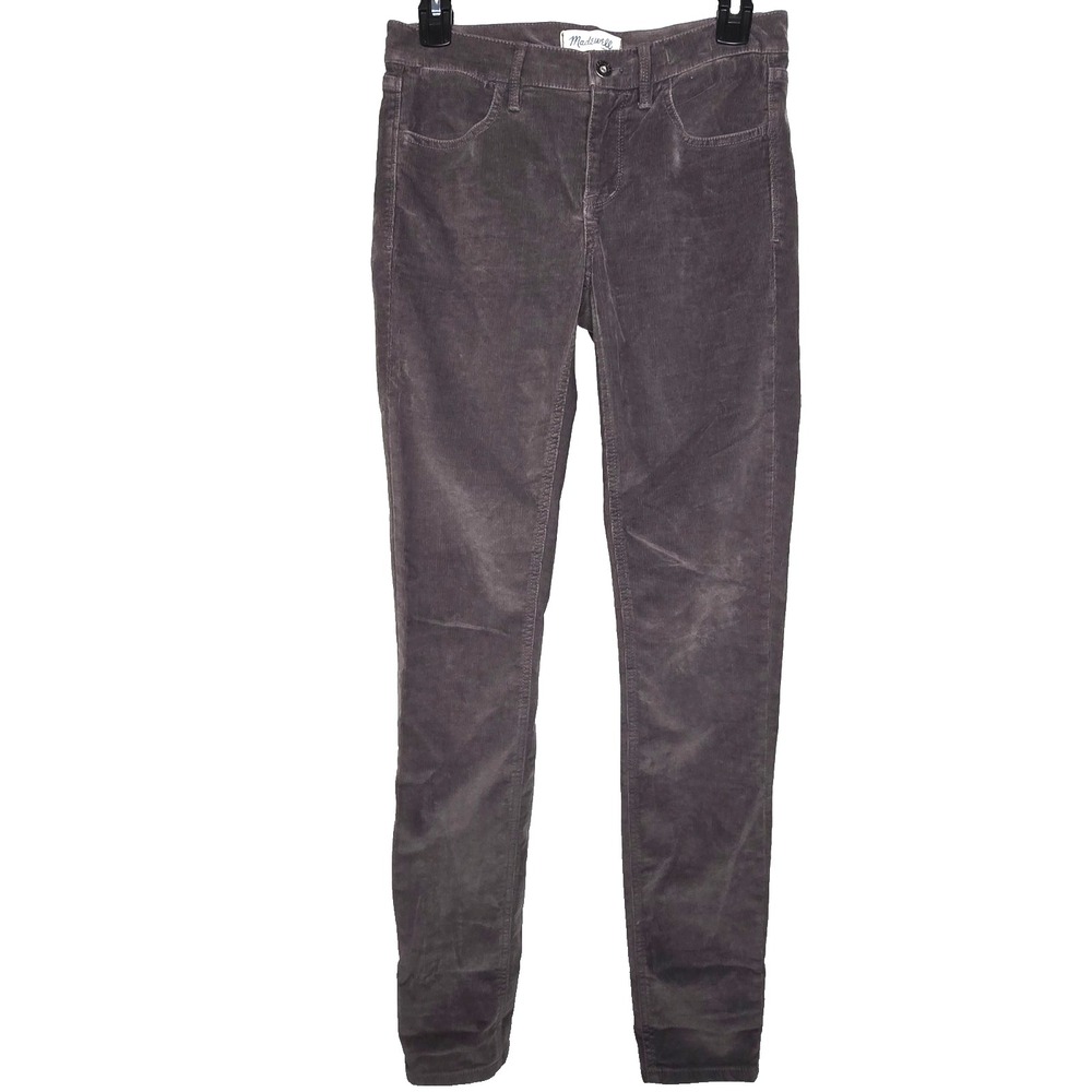 Madewell Womens 26 x 32 Skinny 8" Low Rise Corduroy Stretch Pants